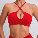 Hearuisav New Gym Top Women Training Yoga Clothes Stretch Women Sports Underwear Fitness Workout Cross Yoga Bra Sexy Sports Bra