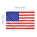 1pc US Flag High Quality Double Sided Printed Polyester American Flag Grommets USA Flag United States National Flags For Decor