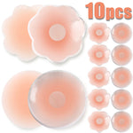 Silicone Nipple Covers Reusable Women Breast Petals Lift Up Strapless Invisible Bra Pasties Chest Pad Sticker Patch Cover