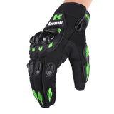 Kawasaki Gloves, All Finger Bicycle Breathable Gloves, Motorcycle Collision Avoidance Rider Gloves, Outdoor Sports Gloves