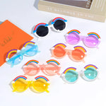 2/1PCS Children's Sunglasses Infant's Retro Solid Color Ultraviolet-proof Round Convenience Glasses Eyeglass For Kids Wholesale