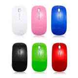 Ultra Thin USB Optical Wireless Mouse Gamer 2.4G Receiver Super Slim Gaming Mouse Cordless Computer PC Laptop Desktop