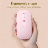 Rechargeable Wireless Bluetooth Mouse Portable Silent Ergonomic Mice For iPad Computer Laptop Tablet Phone Office Gaming Mouse