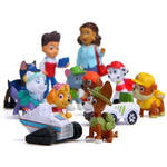 10-12 Pcs Paw Patrol 4 - 10 cm Pawed Canina Anime Figure Patrol Car Patroling Canine Toys Children Toy