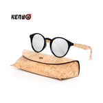 Kenbo High Quality Oval Wood Bamboo Grain Polarized Sunglasses With Case Fashion Women Man Shades Wooden Sunglasses Gafas De Sol