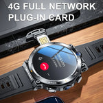 1.39-inch 4G Network SIM Card Smart Watch Dual Camera GPS Wifi NFC Rugged 64G-ROM Google Play IP67 Android Men Women Smartwatch