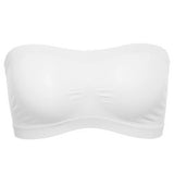 Women Tube Strapless Bra Chest Wrap Bandeau Seamless Breathable Comfortable Underwear Tops