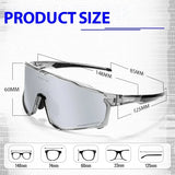 1 Glasses With 2 Modes Photochromic Polarized Cycling Goggles 2 Lens Bike MTB Bicycle Sunglasses Sport Fishing Running Glasses