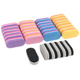 10/20/40Pcs Mini Nails Sponge File Buffer Block Double Color Buffing Sanding File Pedicure Manicure Tool Gel Suplies Accessories