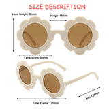 2-10 Years Children Sunglasses Sun Flower Round Cute Kids Sun Glasses for Boys Girls UV400 Protection Baby Lovely Candy Eyeglass