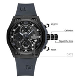 024 NAVIFORCE Larger Dial Men Military Watches Male High-end Quartz Calendar Fashion Design Wrist Watches PU Waterproof Clock