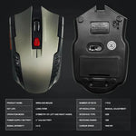 RYRA 2.4G 6 Key Wireless Mouse Game Mouse 1600DPI USB Receiver Gaming Mouse Optical For Laptop Computer PC Gamer CSGO PUBG LOL