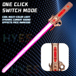 New Retractable Lightsaber Finger Rotating Laser Sword Flash Luminous Sound Cosplay Props Duels Battle Toy Gifts For Kids Adults