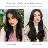 Women's V-shaped Micro-curly Long Hair Extension Synthetic Wig One-piece Hair Extension Piece Fluffy Top Increase Hair Volume