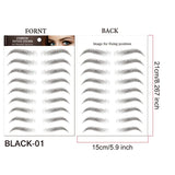 1 Sheet 4D Hair-Like Waterproof Eyebrow Stickers Women Eyebrow Transfers Stickers Grooming Shaping Eyebrow Sticker in Arch Style