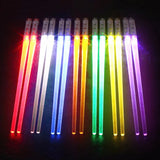 LED Lightsaber Chopsticks Reusable Light Up Chopstick Kitchen Party Tableware Creative Durable Light Glowing Chopstick Gifts