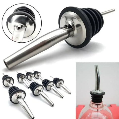 1/2/5pcs Stainless Steel Wine Pour Wine Bar Cocktail Shaker Fancy Shaker Mouth Wine Bottle Stopper Drain Bottle Stopper