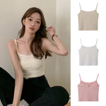 Women Tanks & CamisFloral Sleeveless Strappy Camisole Ruched Bust Frill Crop Cami Tops