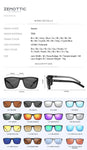 ZENOTTIC Polarized Sunglasses Shade for Women Men Lightweight TR90 Frame UV400 Protection Square Sun Glasses 2022 2023