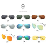 100% Titanium Polarized Sunglasses Super Light Brand Designer Polarization Sun Glasses Rimless Gafas Men Eyewear