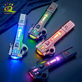 HUIQIBAO Colorful Lightsaber Adjustable Light Saber Toys For Children Retractable Sword Toys For Boys Luminous Gifts light saber