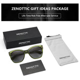 ZENOTTIC 2024 Original Thick Butterfly Frame Polarized Sunglasses for Women Chunky Uv400 Protection Shade Sun Glasses