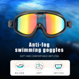 YOOLENS Professional Adult Swim Goggles Wide View Frame Glasses for Men Women Youth No Leaking Anti-Fog UV Diving Water Eyewear