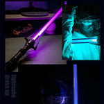 80cm Lightsaber RGB Laser Sword Toys Light Saber 7 Colors Change Kids Soundfonts Force FX FOC Blaster Toys Jedi Laser Sword Gift