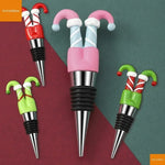 1pc Merry Christmas Wine Stopper Snowman Wine Bottle Stopper Fresh-keeping Bottle Decor Home Bars Bottle Decorative Crafts