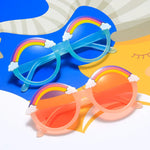 2/1PCS Children's Sunglasses Infant's Retro Solid Color Ultraviolet-proof Round Convenience Glasses Eyeglass For Kids Wholesale