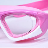 1PC Kids Swimming Goggles Children 3-14Y Wide Vision Anti-Fog Anti-UV Pool Glasses With Ear Plugs Outdoor Sports Diving Eyewear