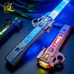 HUIQIBAO Colorful Lightsaber Adjustable Light Saber Toys For Children Retractable Sword Toys For Boys Luminous Gifts light saber