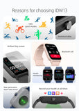 ZZYSMART IDW13 Smart Watch For Men Woman Bluetooth Call Smartwatch Build-in Alexa 5ATM IP68 Waterproof Heart Rate Fitness