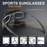 X-TIGER Cycling Sunglasses UV400 Protect Cycling Glasses Sports Polarized Men Bicycle Sunglasses MTB Racing Bike Glasses Eyewear