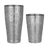 2 Pieces Boston Cocktail Shaker With Etching Pattern Bar Cocktail Shaker Tin Set - 800ml & 500ml