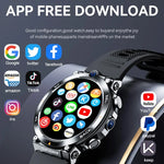 1.39-inch 4G Network SIM Card Smart Watch Dual Camera GPS Wifi NFC Rugged 64G-ROM Google Play IP67 Android Men Women Smartwatch