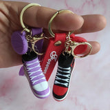 1pc Fashion Sneaker Keychain Mini Model Basketball Sneaker Shoes Keychain Car Keyring Pendant Men Bag Charm Ornaments Gift Craft