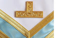 Canadian Masonic Worshipful Master Past Master Blue Lodge Apron Sky Blue Moire