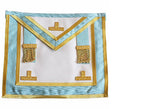 Canadian Masonic Worshipful Master Past Master Blue Lodge Apron Sky Blue Moire