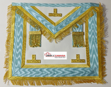 Centennial Canadian Past Master Worshipful Apron With Golden Fringe