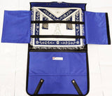 MASONIC PAST MASTER MASON NAVY BLUE APRON WITH SPECIAL FEATURES CASE - Zest4Canada 