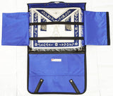 MASONIC PAST MASTER MASON NAVY BLUE APRON WITH SPECIAL FEATURES CASE - Zest4Canada 