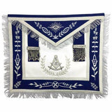 Masonic Past Master Silver Machine Embroidery Freemasons Apron - Zest4Canada 