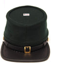 American Civil War Union Green Leather Peak Berdans Sharpshooters Kepi-10Code