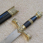 Ark of the Covenant King Solomon Sword Knife W/ Sheath 15.8" - 10CODE