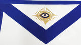 Blue Lodge Hand Embroidered Masonic Master Mason Apron Gold Thread & Bullion - Zest4Canada 