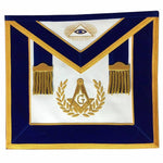 Blue Lodge Master Mason Apron Hand Embroidery Apron Gauntlet and Collar Set - Zest4Canada 