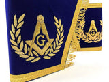 Blue Lodge Master Mason Apron Hand Embroidery Apron Gauntlet and Collar Set - Zest4Canada 