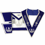 Blue Lodge Master Mason Apron Hand Embroidery Apron Gauntlet and Collar Set - Zest4Canada 