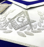 Blue Lodge Master Mason Apron Hand Embroidery Apron Gauntlet and Collar Set - Zest4Canada 